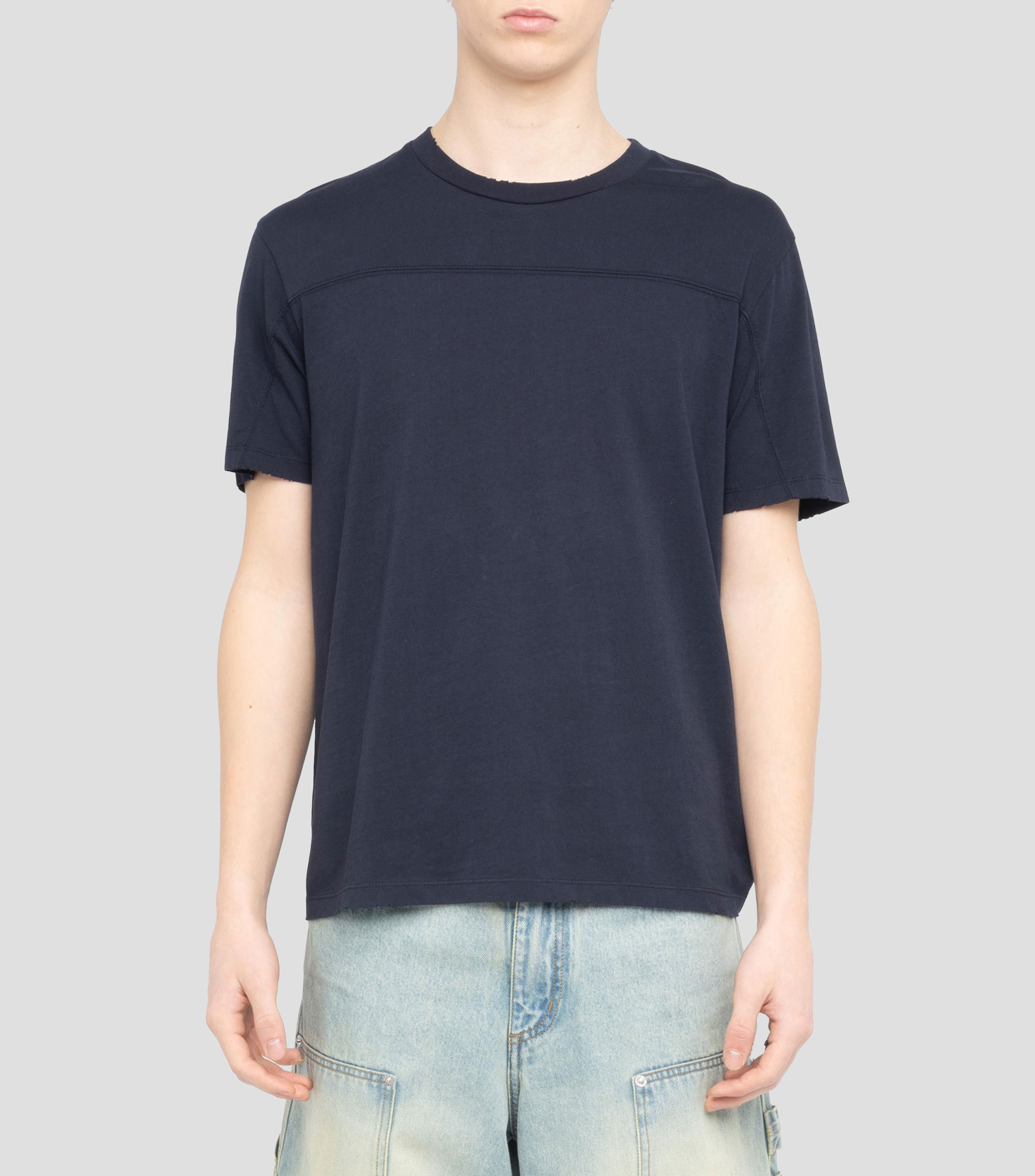 Playera cuello redondo manga corta lisa Hombre